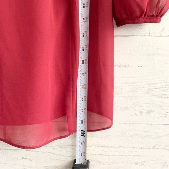 BCBG V-neck Dark Red Choker Dress - Picture 11 of 11